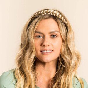 Madison Braids Lulu Two Strand Braided Headband Platinum Blond New